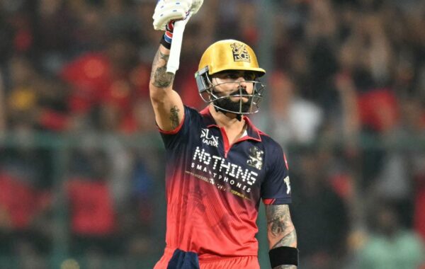1778739479183 Virat Kohli celebrates century in RCB vs KKR IPL 2026 game